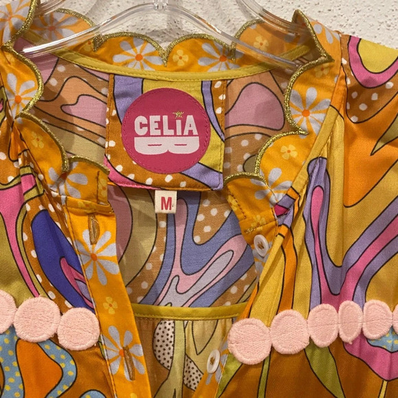 CeliaB Lobelia Tiered Floral Dress Size Medium EUC - Picture 3 of 6